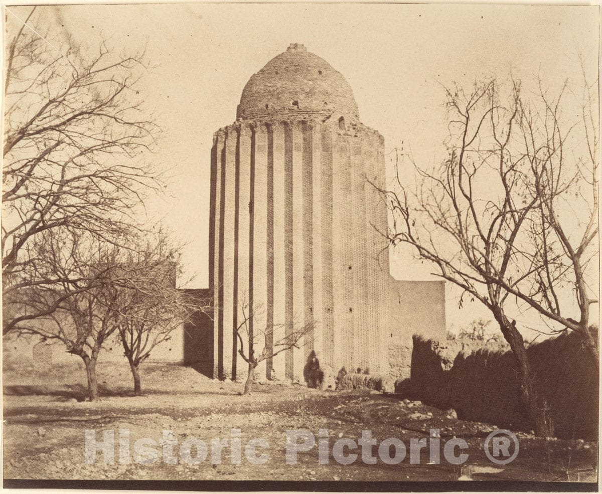 Photo Print : Possibly by Luigi Pesce - Bastam, Tomb Tower (Built 1313), Khorasan : Vintage Wall Art