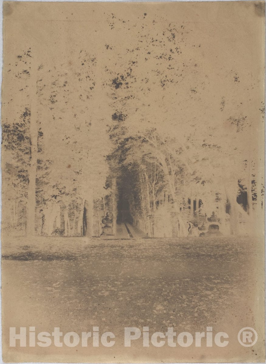 Art Print : Louis-Rémy Robert - Gardens of The Château de Saint-Cloud : Vintage Wall Art