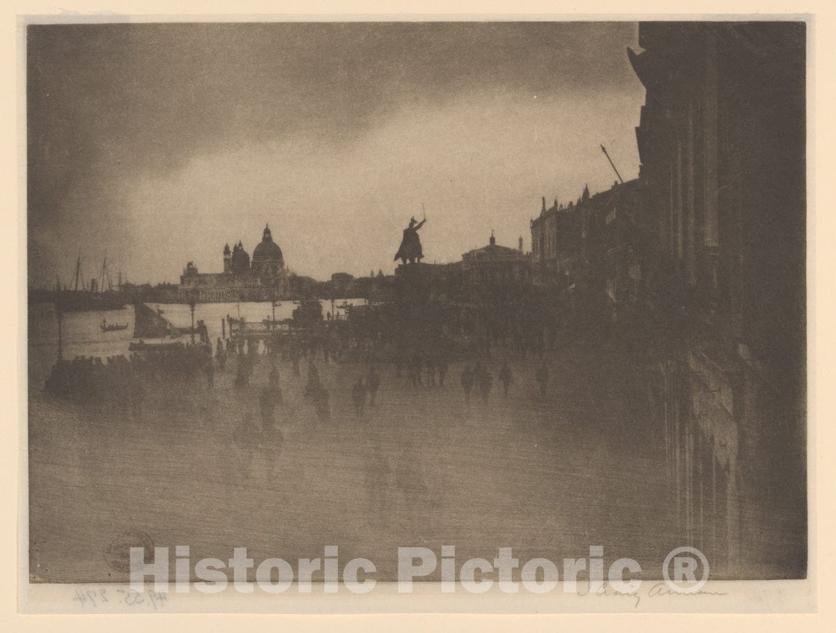 Art Print : James Craig Annan - The Riva Schiavoni, Venice : Vintage Wall Art