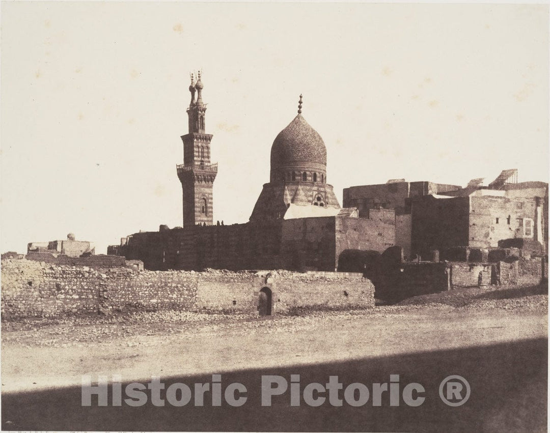 Photo Print : Félix Teynard - Le Kaire, Mosquée Nâcéryeh 2 : Vintage Wall Art