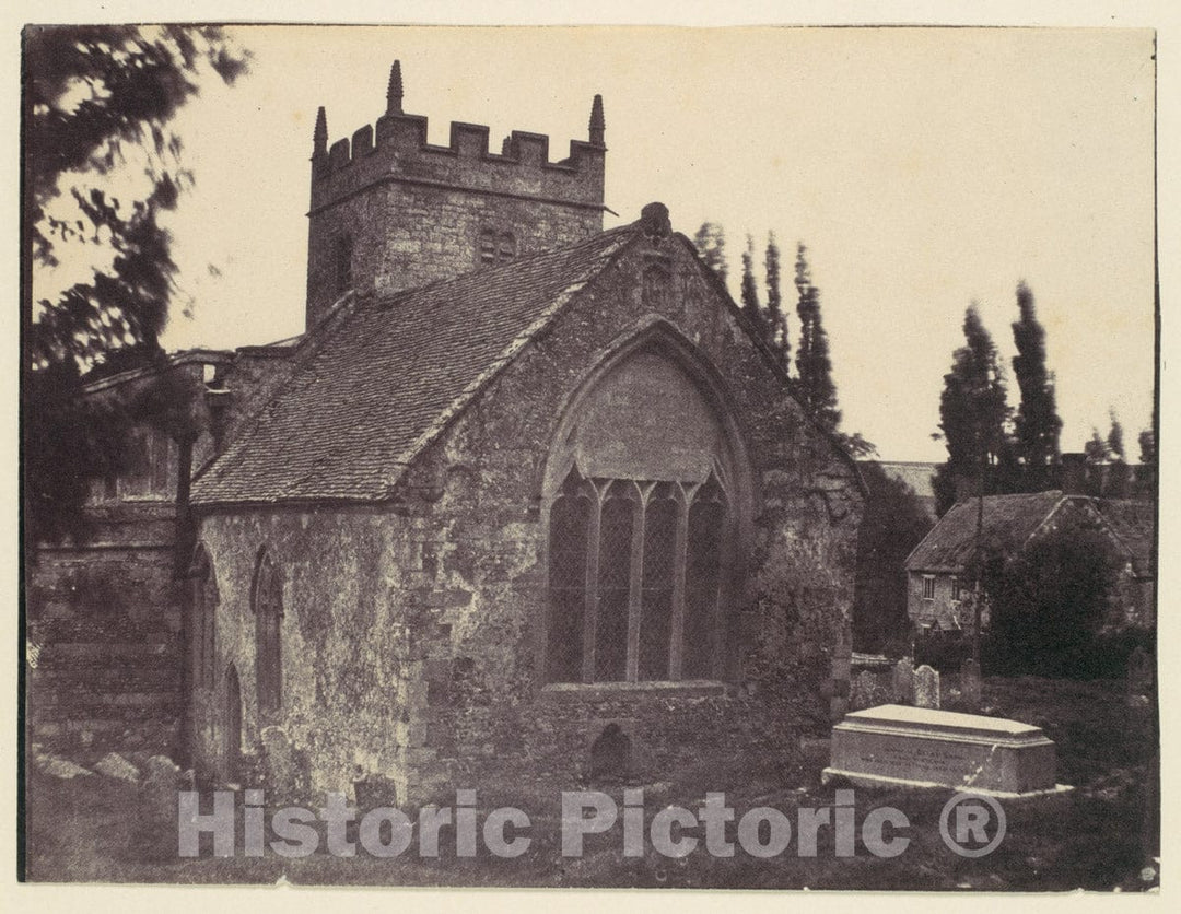 Photo Print : St. Cyriac Church at Lacock Abbey : Vintage Wall Art