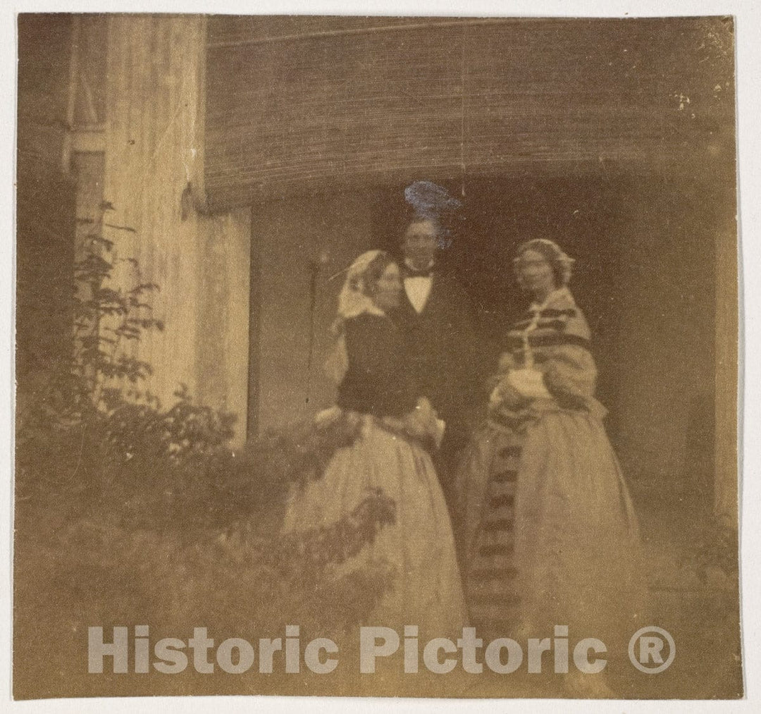 Photo Print : John Constantine Stanley - Countess Canning with Guests, Government House, Allahabad v.1 : Vintage Wall Art