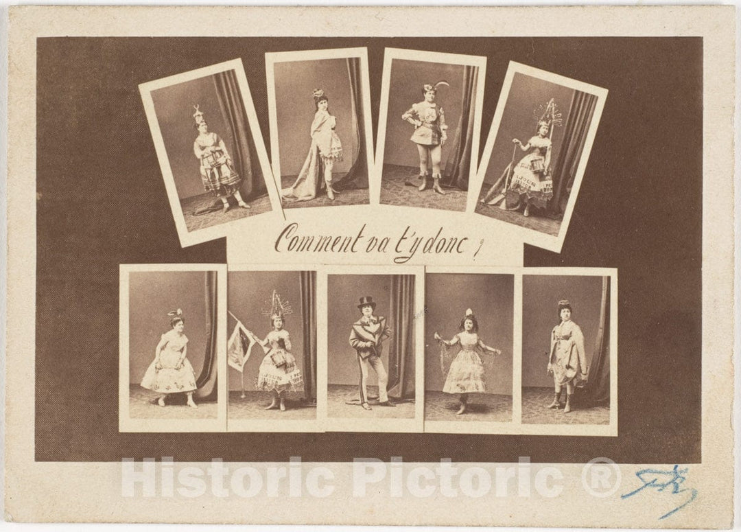 Photo Print : Studio Géruzet frères - Comment va t'y donc? : Vintage Wall Art