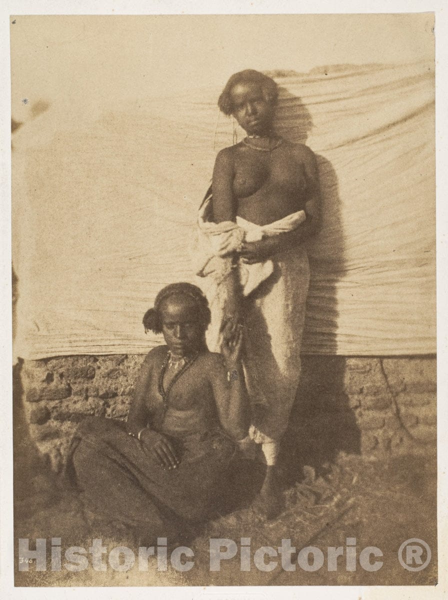 Photo Print : Ernest Benecke - Two Women : Vintage Wall Art