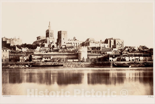 Photo Print : Édouard Baldus - Avignon 2 : Vintage Wall Art
