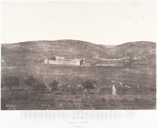 Photo Print : Auguste Salzmann - Jérusalem, Tombeau de Salomon, Vue générale : Vintage Wall Art