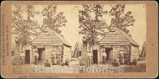 Art Print : Francis Hendricks - Cabin Home, Petersburg, Virginia : Vintage Wall Art