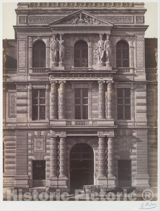 Photo Print : Édouard Baldus - Imperial Library of The Louvre : Vintage Wall Art