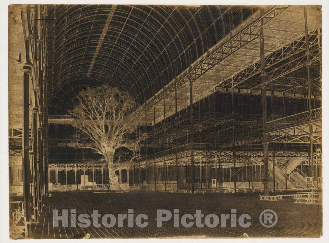 Photo Print : Benjamin Brecknell Turner - Crystal Palace, Hyde Park, Transept : Vintage Wall Art