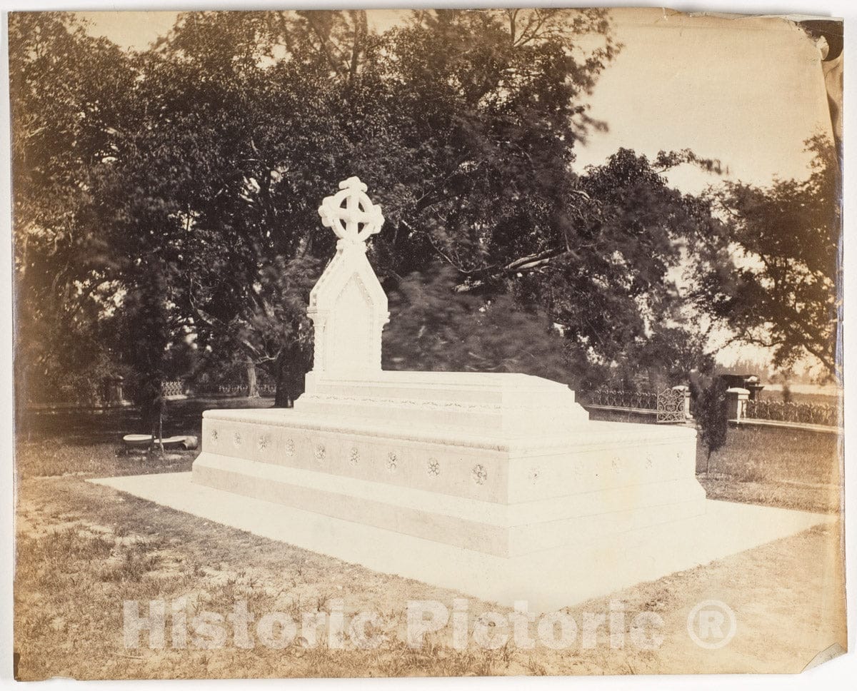 Photo Print : Tomb of Lady Charlotte Canning, Barrackpur 1 : Vintage Wall Art