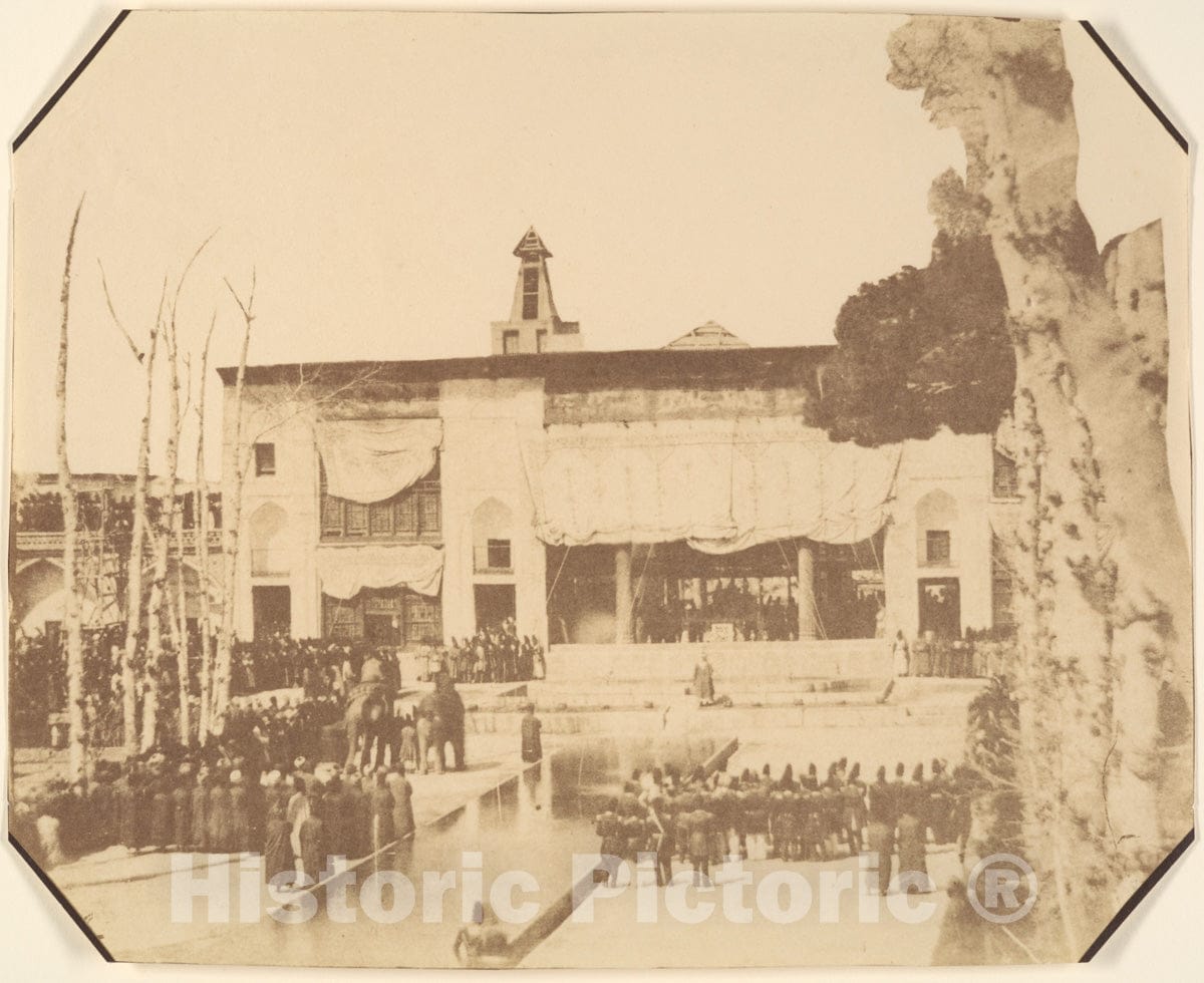 Photo Print : Possibly by Luigi Pesce - Golestan, Le Salon et Fete de l'equinode, Teheran, Iran (le Pavillion du Trone) : Vintage Wall Art