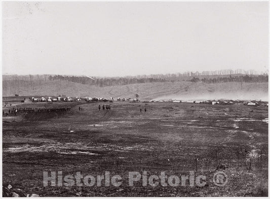 Photo Print : Formerly Mathew B. Brady - Maneuvers, Union Cavalry, Winter Quarters. Brady Album, p. 127 : Vintage Wall Art