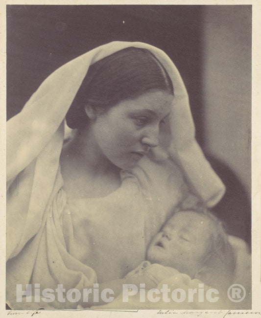 Photo Print : Julia Margaret Cameron - La Madonna Riposata : Vintage Wall Art