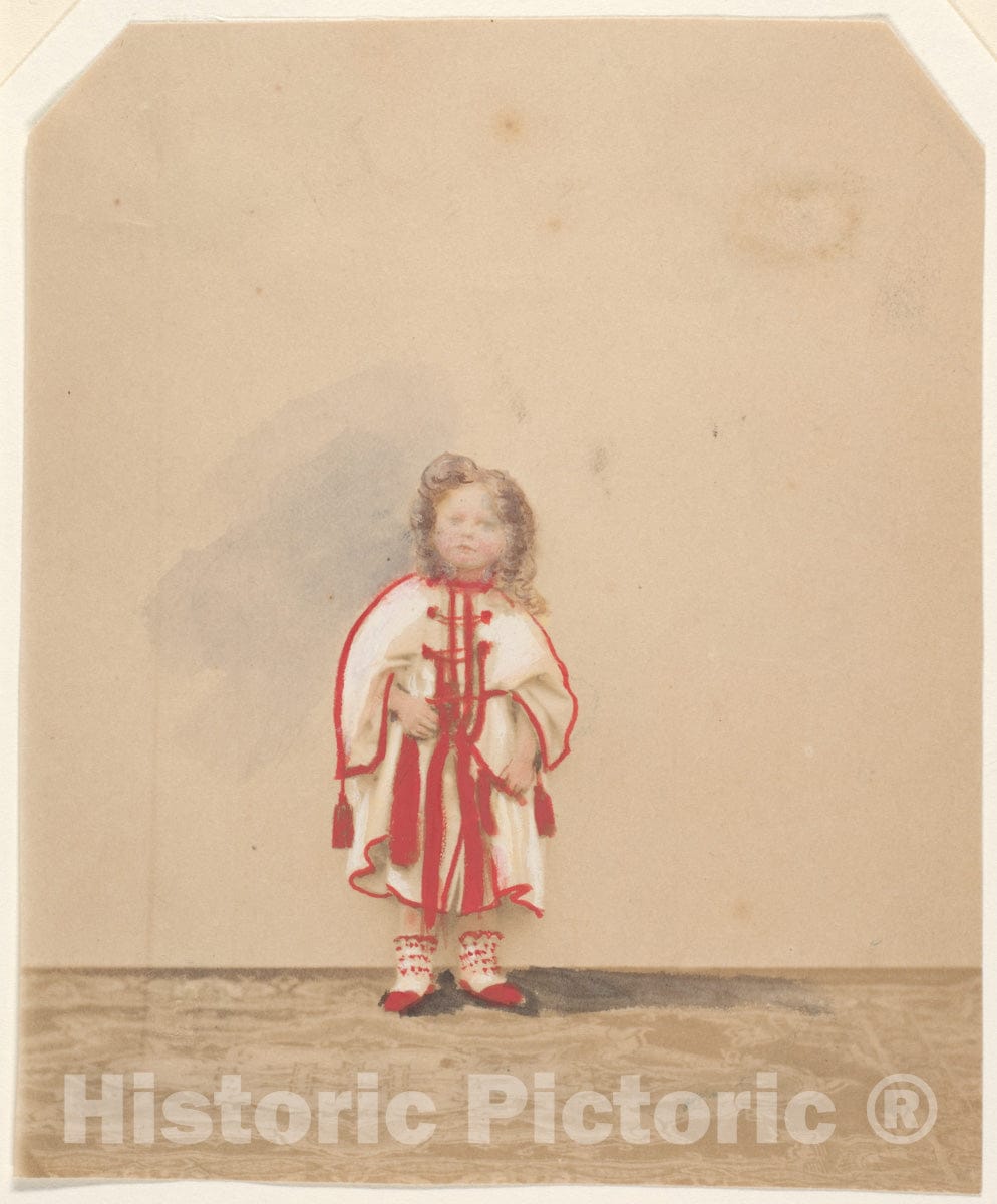 Photo Print : Pierre-Louis Pierson - Le Bournous (colorie) : Vintage Wall Art