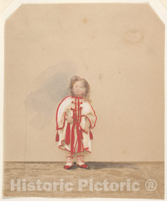 Photo Print : Pierre-Louis Pierson - Le Bournous (colorie) : Vintage Wall Art