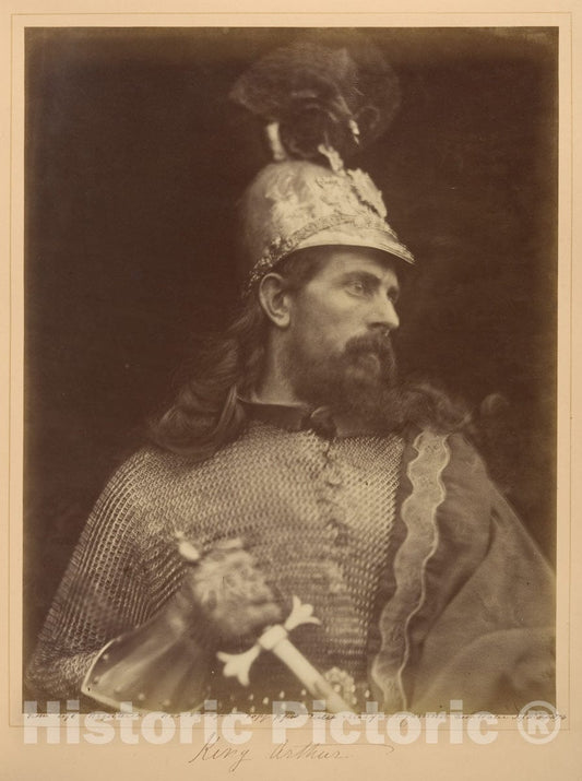 Photo Print : Julia Margaret Cameron - King Arthur : Vintage Wall Art