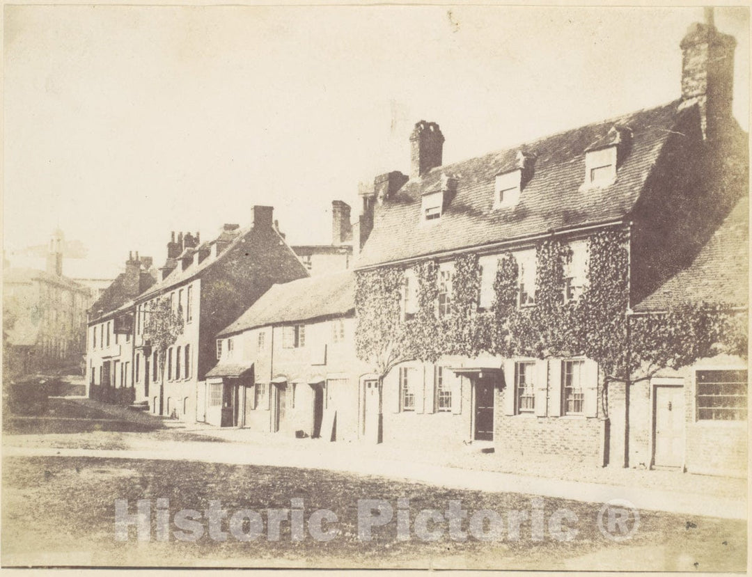 Photo Print : Houses on Village Street : Vintage Wall Art