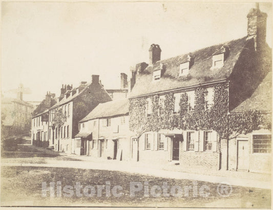 Photo Print : Houses on Village Street : Vintage Wall Art