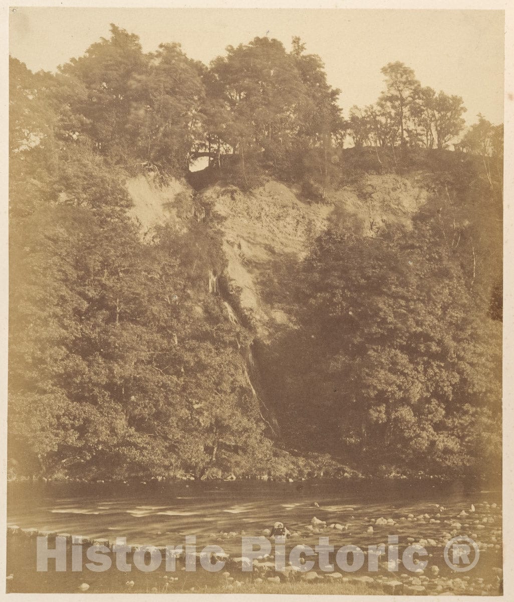 Photo Print : Joseph Cundall - Bolton Priory. The Stepping Stones : Vintage Wall Art