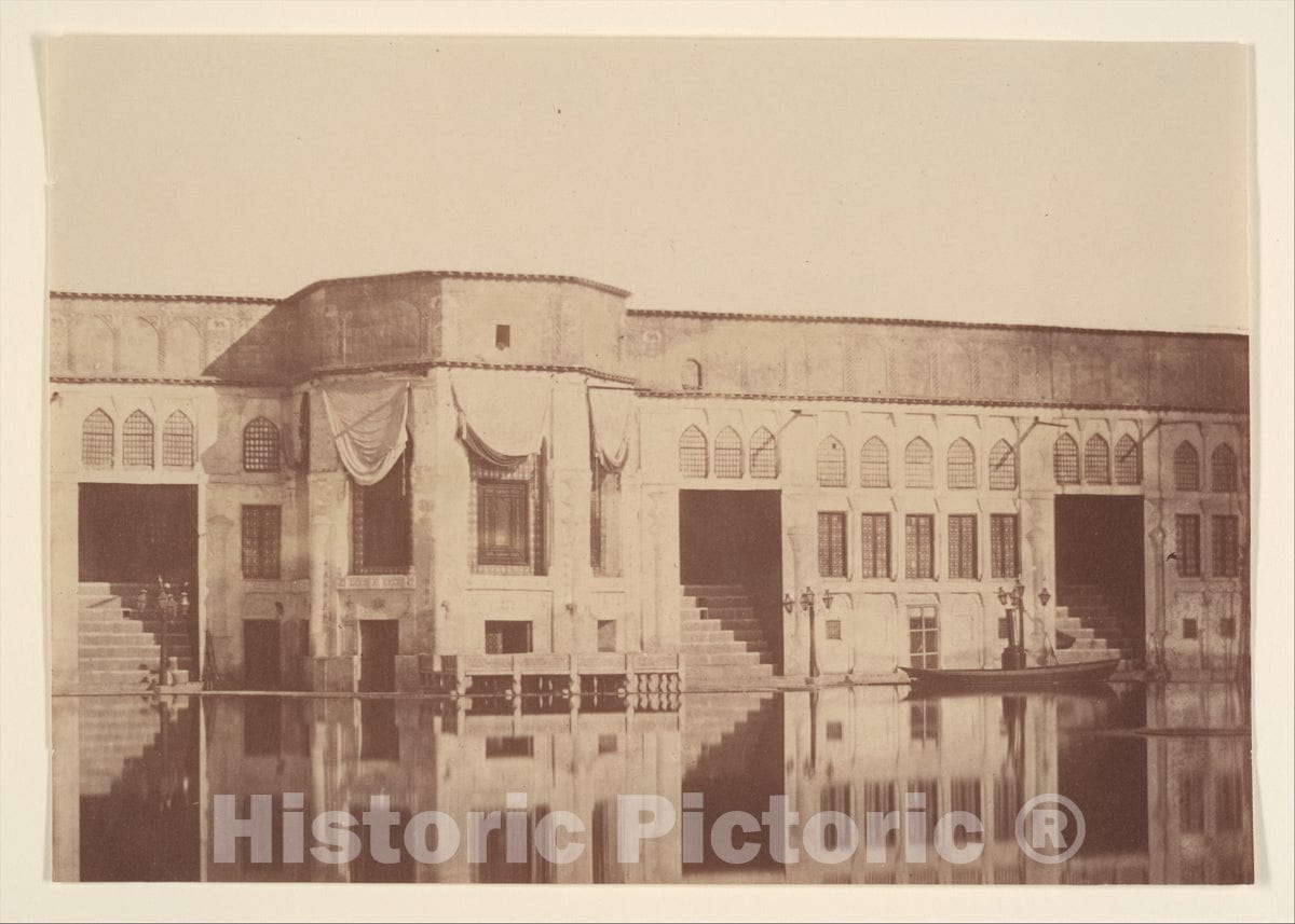 Photo Print : Possibly by Luigi Pesce - Summer Residence (Qasr) of The Shah, Emarat-e xoruji, Teheran, Iran : Vintage Wall Art