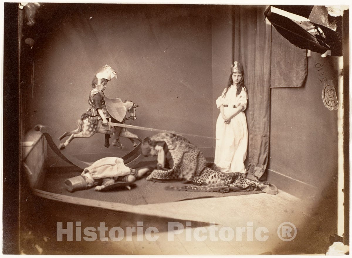 Photo Print : Lewis Carroll - St. George and The Dragon : Vintage Wall Art
