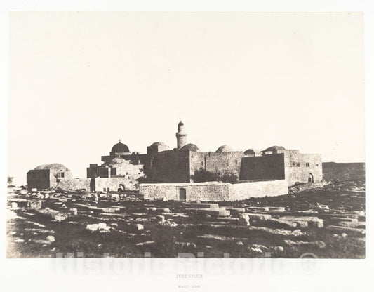 Photo Print : Auguste Salzmann - Jérusalem, Mont Sion : Vintage Wall Art