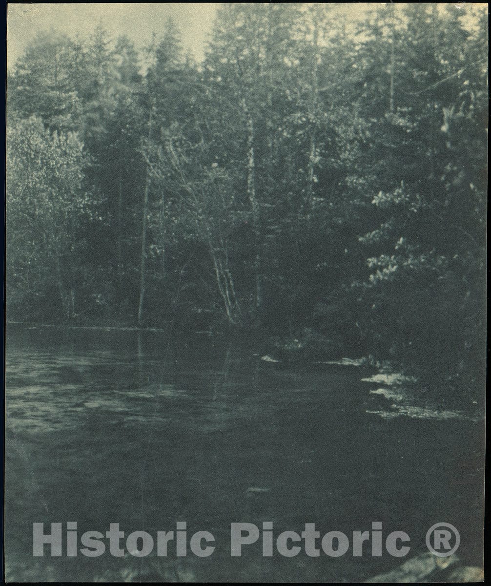 Photo Print : Frank Eugene - Landscape with River and Trees : Vintage Wall Art