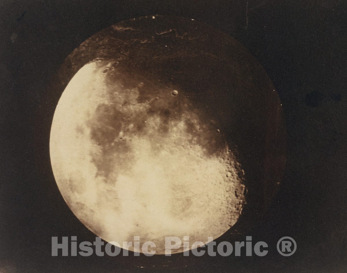 Photo Print : John Adams Whipple - The Moon 2 : Vintage Wall Art
