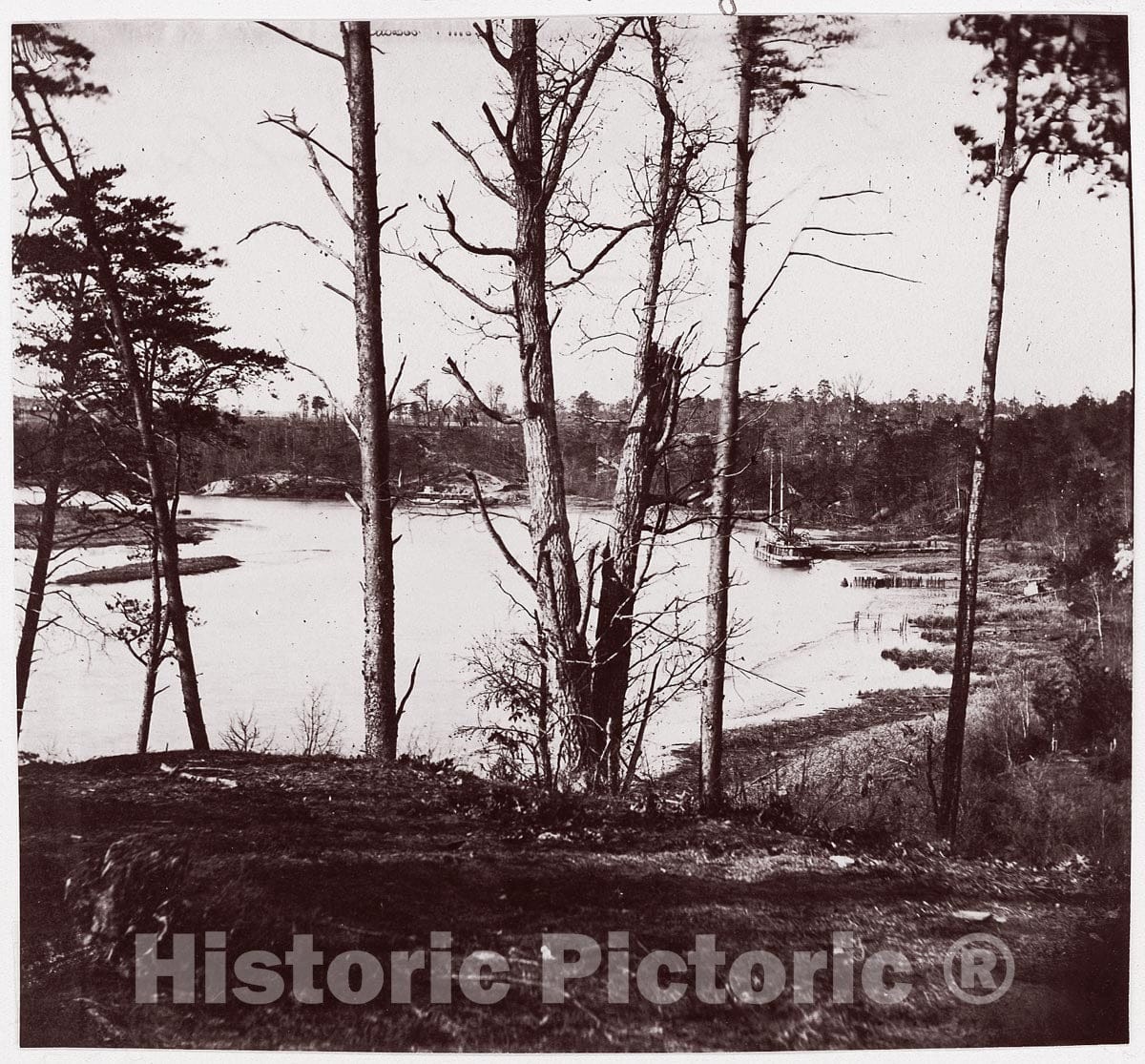 Photo Print : Timothy H. O'sullivan - Appomattox River : Vintage Wall Art
