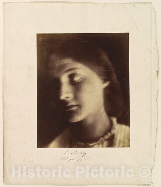 Photo Print : Julia Margaret Cameron - A Study 1 : Vintage Wall Art