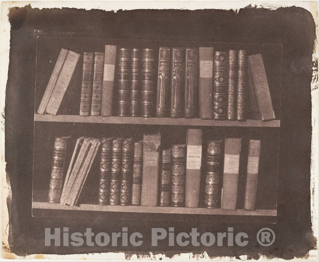 Photo Print : William Henry Fox Talbot - A Scene in a Library : Vintage Wall Art