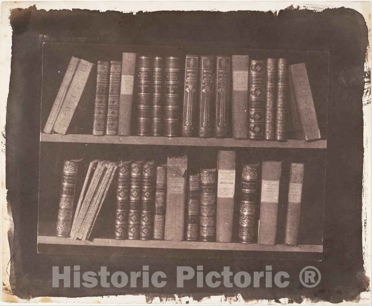 Photo Print : William Henry Fox Talbot - A Scene in a Library : Vintage Wall Art