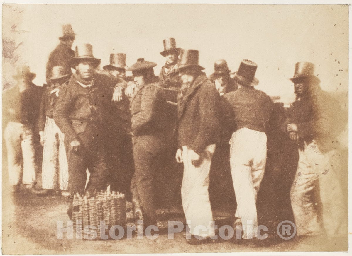 Photo Print : Hill and Adamson - Newhaven Fishermen 2 : Vintage Wall Art