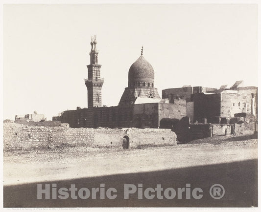 Photo Print : Félix Teynard - Le Kaire, Mosquée Nâcéryeh 1 : Vintage Wall Art