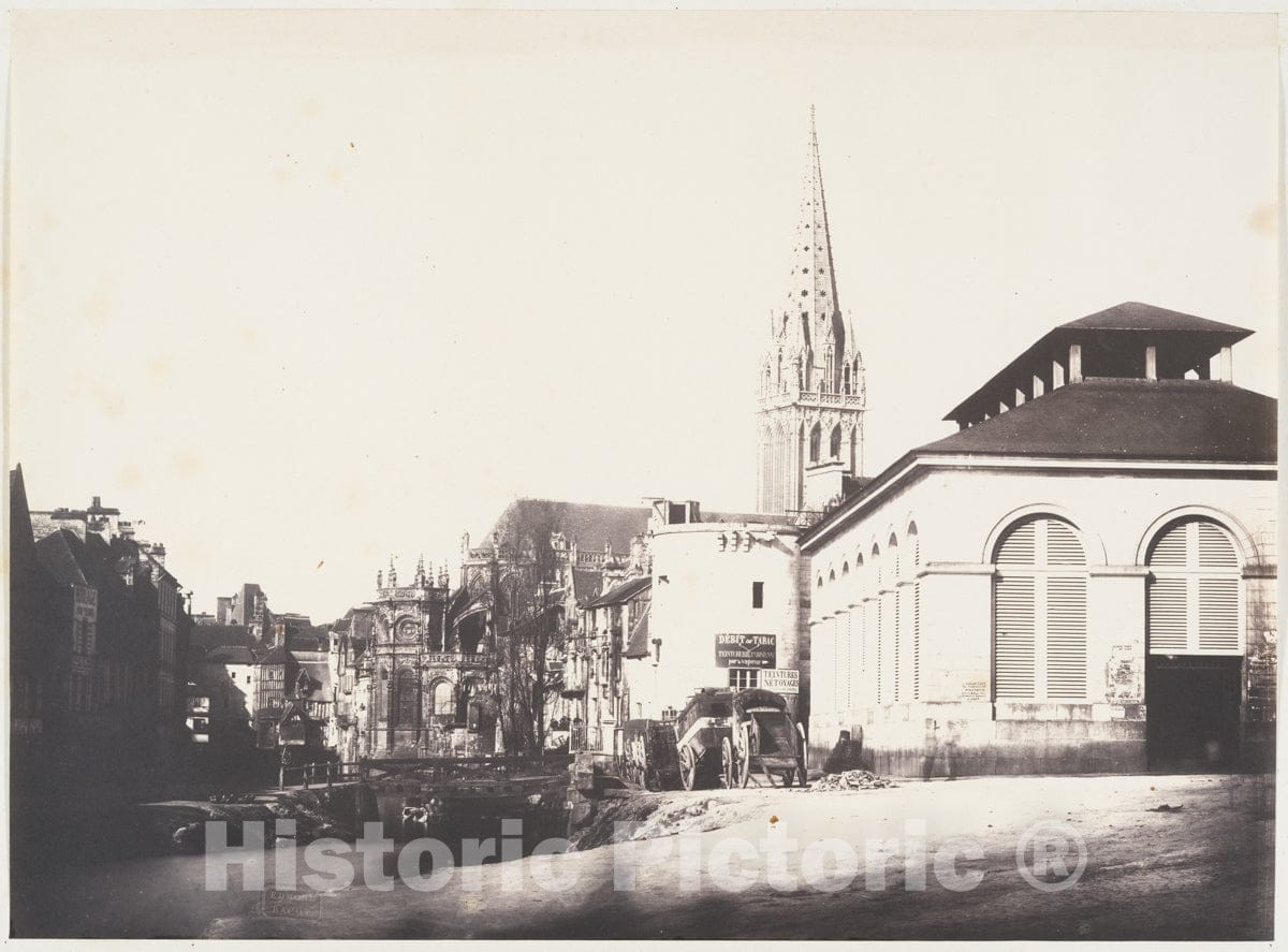 Photo Print : Edmond Bacot - Poissonerie, Caen : Vintage Wall Art
