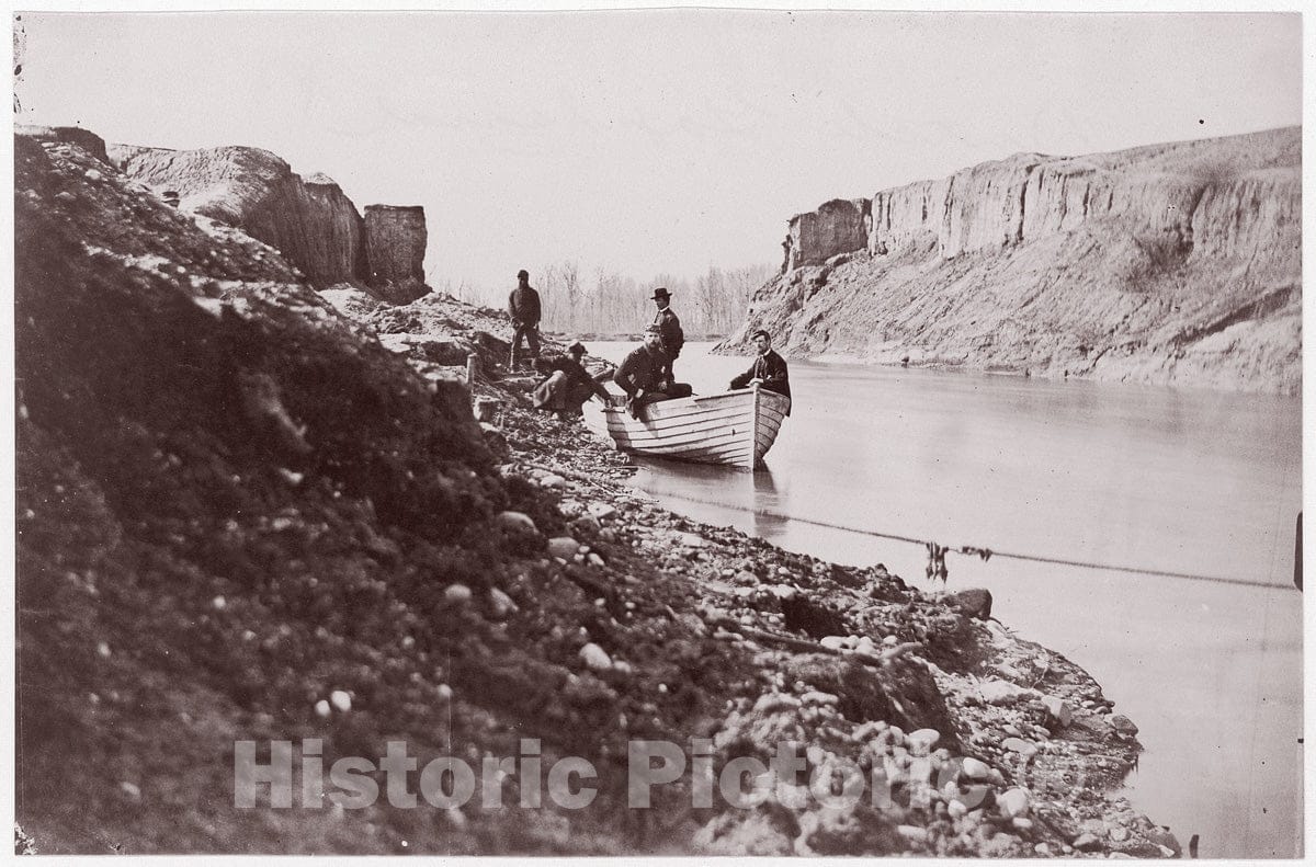 Photo Print : Timothy H. O'sullivan - White House Landing, Pamunkey River - 409466 : Vintage Wall Art