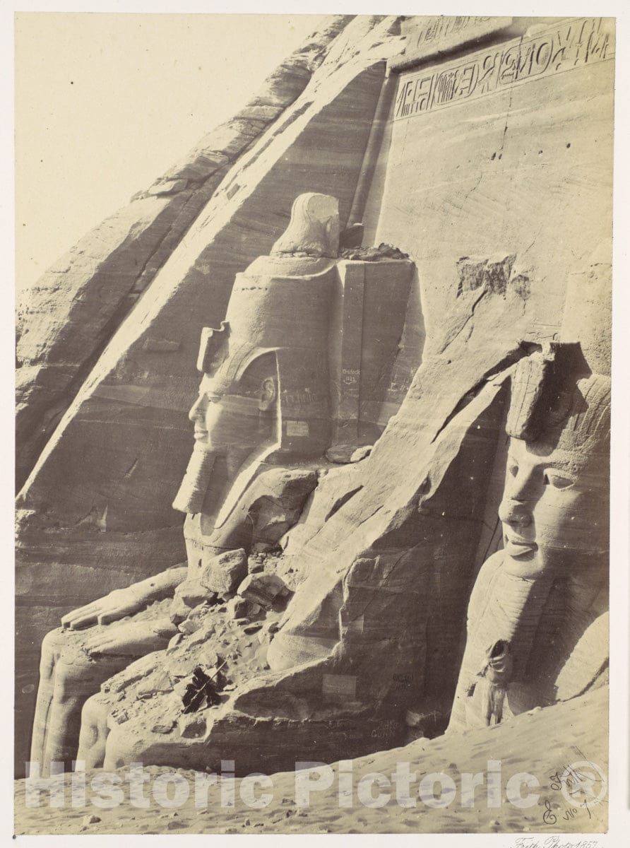 Photo Print : Francis Frith - Abou Simbel, Nubia : Vintage Wall Art