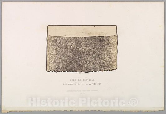 Photo Print : Hippolyte Malègue - Aube en Dentelle, Appartenant au Couvent de la Visitation : Vintage Wall Art