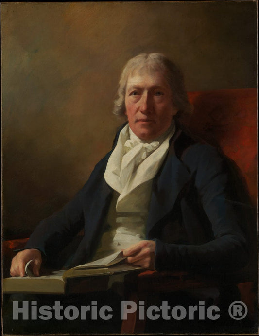 Art Print : Sir Henry Raeburn - James Johnston of Straiton (Died 1841) : Vintage Wall Art
