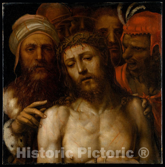 Art Print : Sodoma (Giovanni Antonio Bazzi) - Christ Presented to The People (ECCE Homo) : Vintage Wall Art