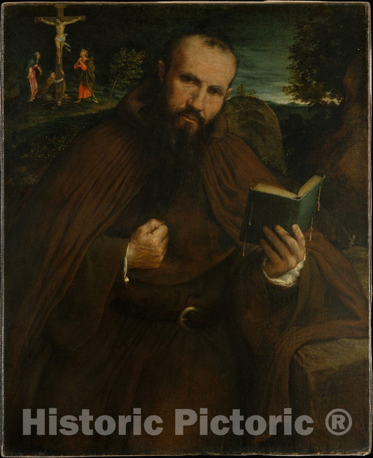 Art Print : Lorenzo Lotto - Brother Gregorio Belo of Vicenza : Vintage Wall Art