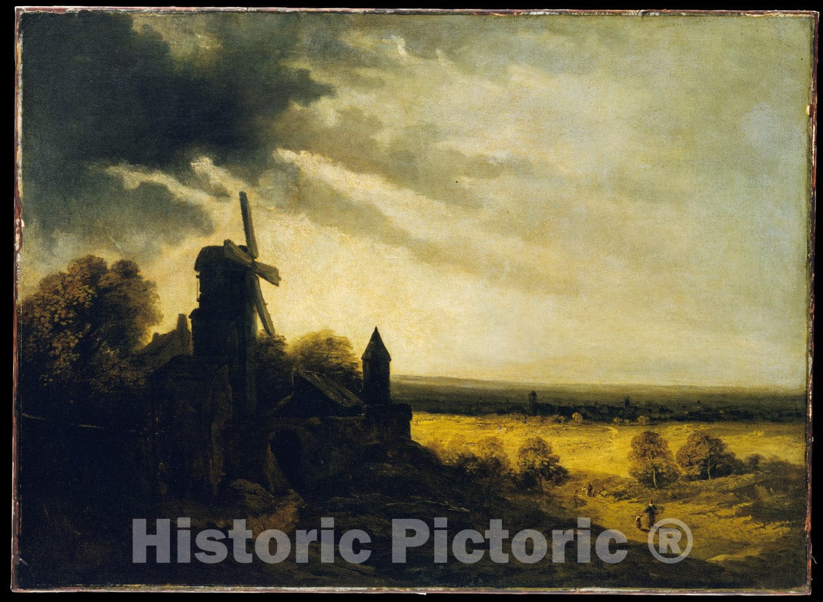 Art Print : Georges Michel - The Mill of Montmartre : Vintage Wall Art