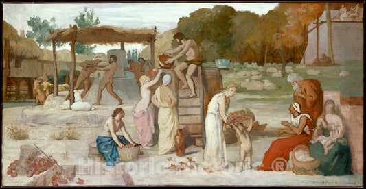 Art Print : Pierre Puvis de Chavannes - Cider : Vintage Wall Art