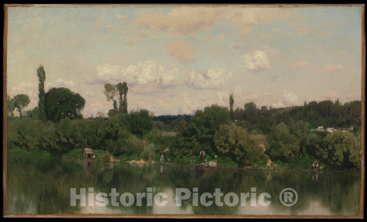 Art Print : Martín Rico y Ortega - On The Seine : Vintage Wall Art