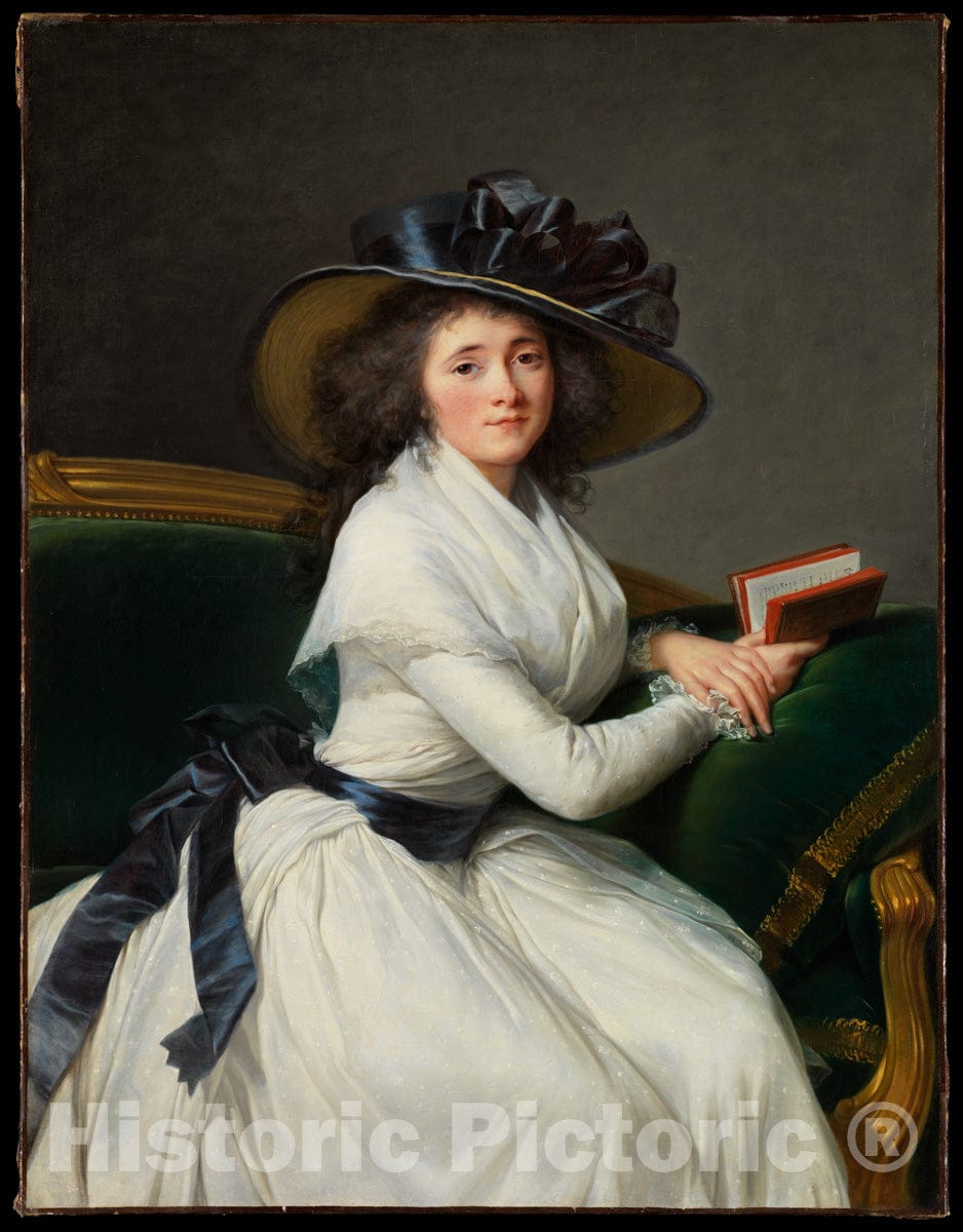 Art Print : Élisabeth Louise Vigée Le Brun - Comtesse de la Châtre (Marie Charlotte Louise Perrette Aglaé Bontemps, 1762–1848) : Vintage Wall Art