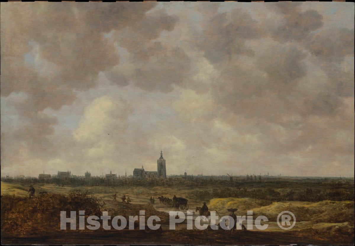 Art Print : Jan Van Goyen - A View of The Hague from The Northwest : Vintage Wall Art