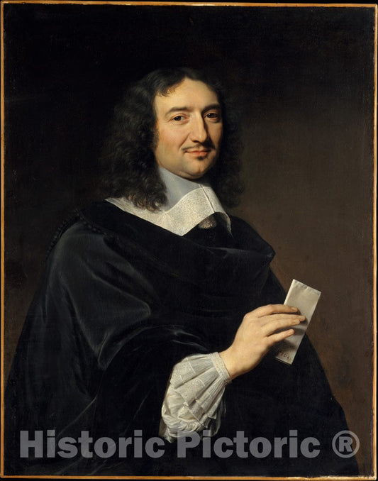 Art Print : Philippe de Champaigne - Jean-Baptiste Colbert (1619–1683) : Vintage Wall Art
