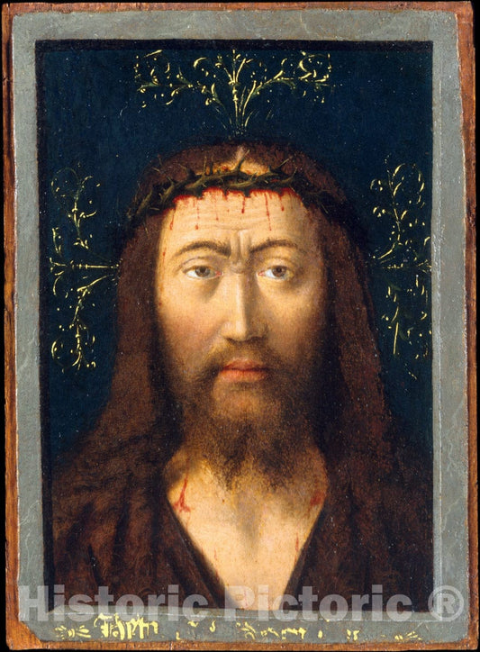 Art Print : Petrus Christus - Head of Christ : Vintage Wall Art
