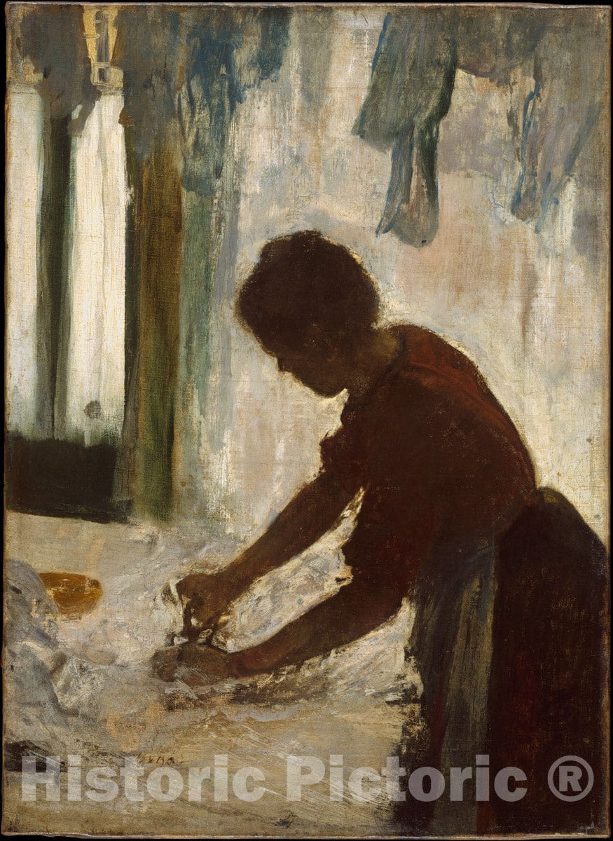Art Print : Edgar Degas - A Woman Ironing : Vintage Wall Art