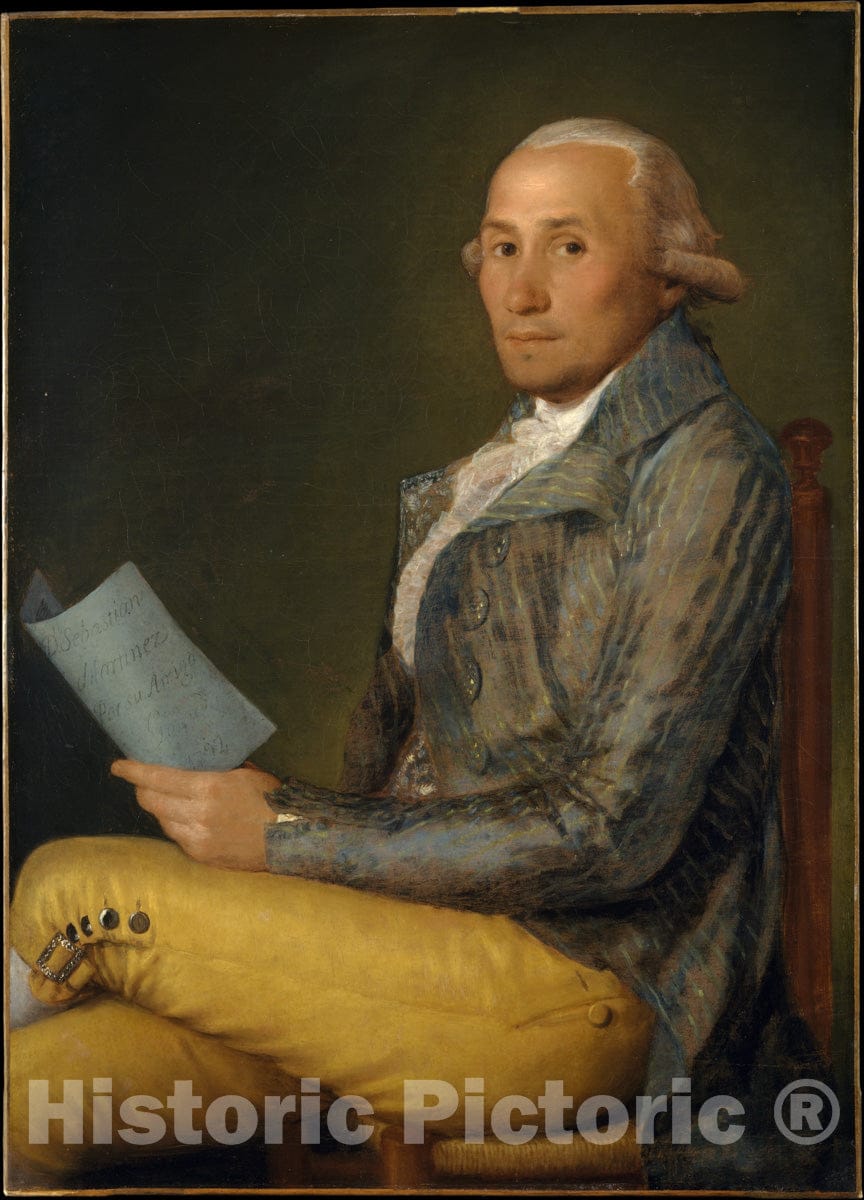 Art Print : Goya - Sebastián Martínez y Pérez (1747–1800) : Vintage Wall Art
